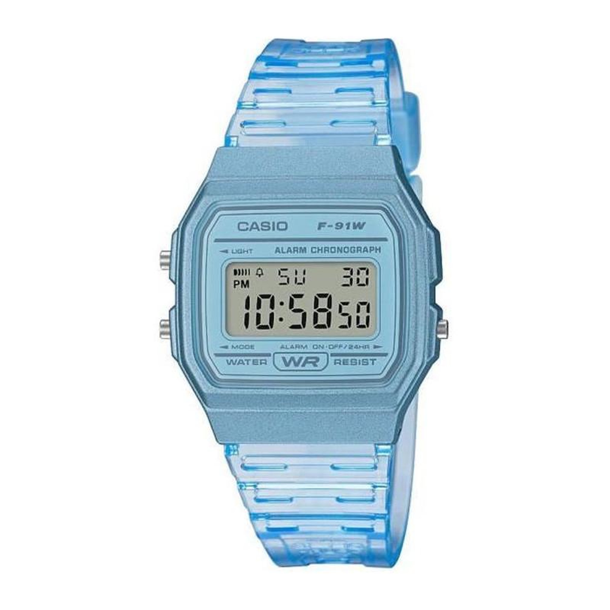 CASIO CASIO Collection Montre F-91WS-2EF chrono, alarme, calendrier auto