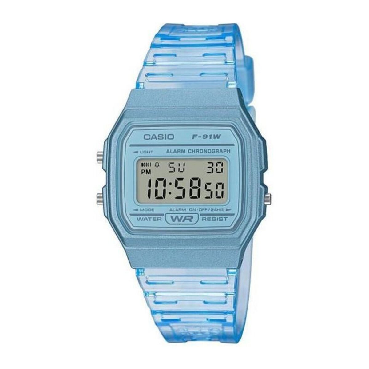 CASIO CASIO Collection Montre F-91WS-2EF chrono, alarme, calendrier auto