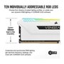Voir la diapositive 3 : Corsair CORSAIR Memoire PC DDR4 - VENGEANCE RGB PRO SL 32Go 2x16Go - 3200Mhz - CAS 16 - White CMH32GX4M2E3200C16W