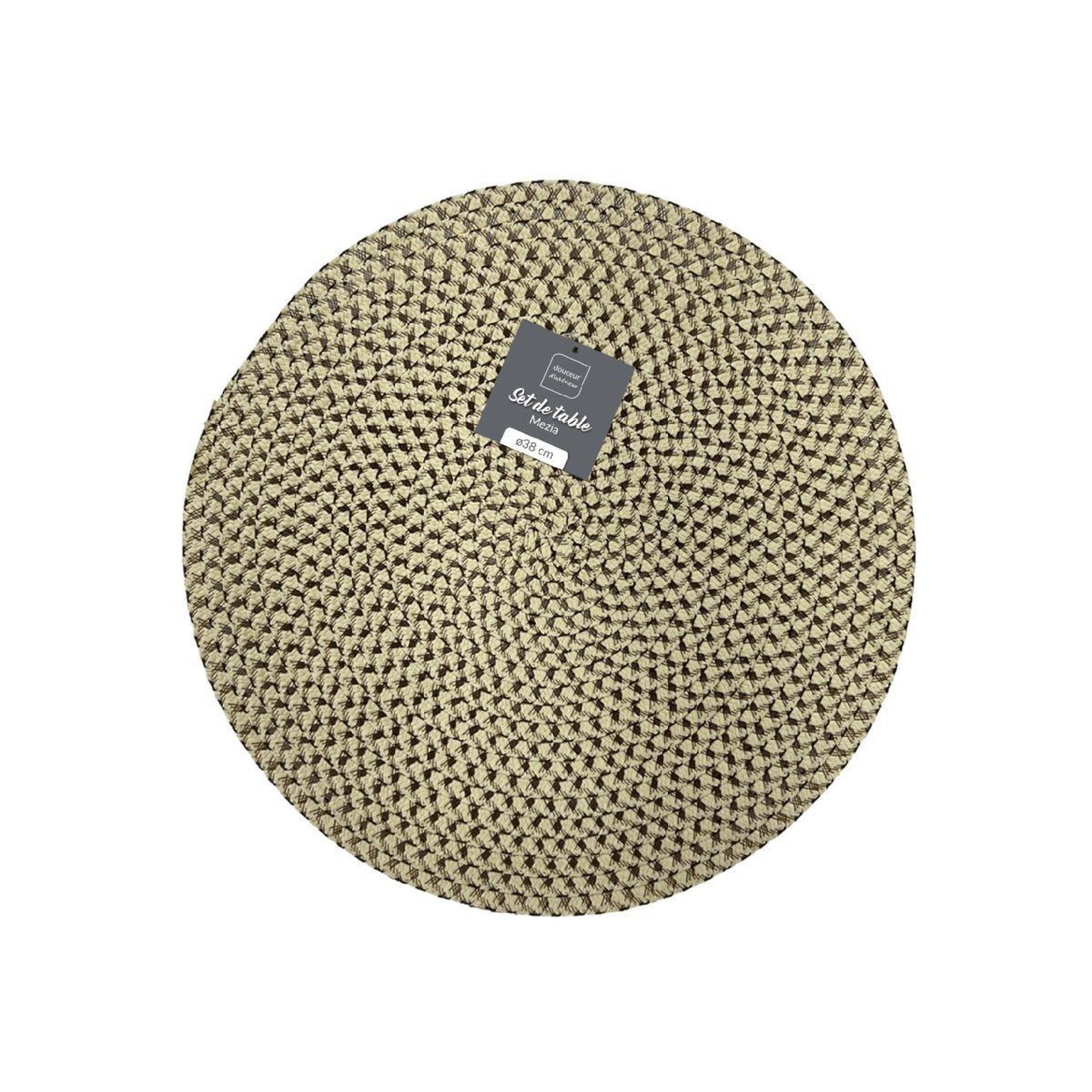 Voir la diapositive 4 : Douceur d'Intérieur Set de table  mezia  38cm naturel