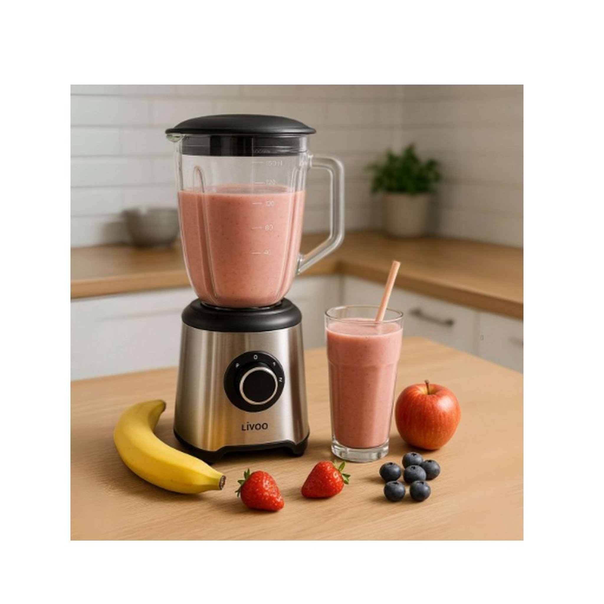Voir la diapositive 2 : LIVOO Blender 1.5l 600w argent - dop249