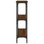 Voir la diapositive 5 : VIDAXL Table console chene marron 75x22,5x75 cm bois d'ingenierie