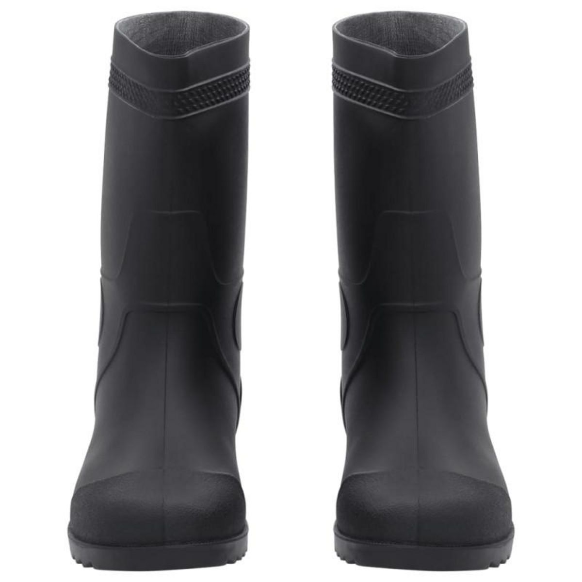 VIDAXL Bottes de pluie noir taille 42 PVC