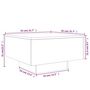 Voir la diapositive 6 : VIDAXL Table basse blanc 55x55x31 cm bois d'ingenierie