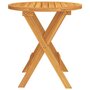VIDAXL Table de bistro Ø46x47 cm Bois d'acacia massif