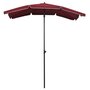 Voir la diapositive 2 : VIDAXL Parasol de jardin avec mat 200x130 cm rouge bordeaux