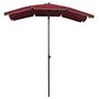 Voir la diapositive 2 : VIDAXL Parasol de jardin avec mat 200x130 cm rouge bordeaux