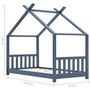 Voir la diapositive 6 : VIDAXL Cadre de lit d'enfant Gris Bois de pin massif 70x140 cm