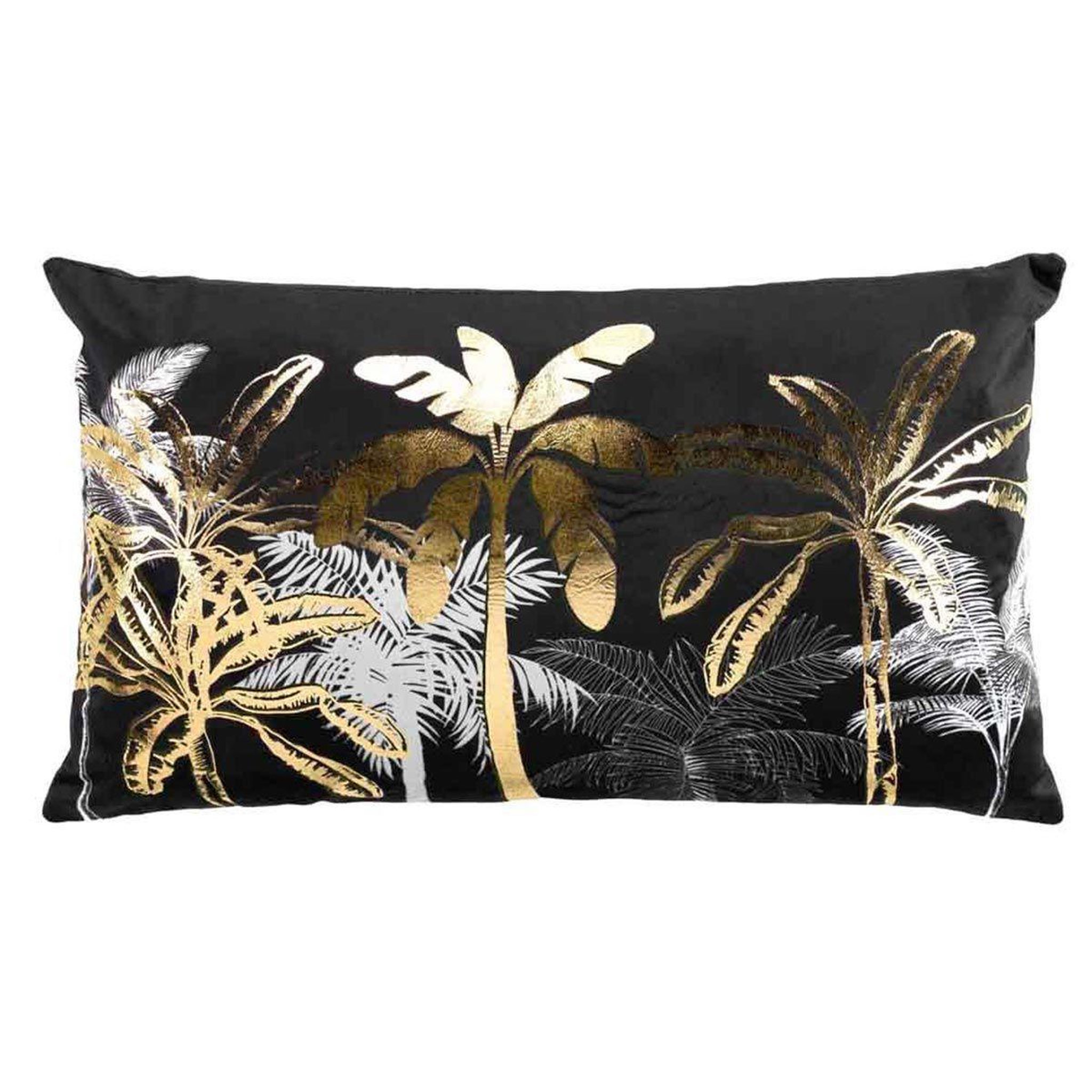 Douceur d'Intérieur Housse de coussin  feanor  30x50cm noir & or