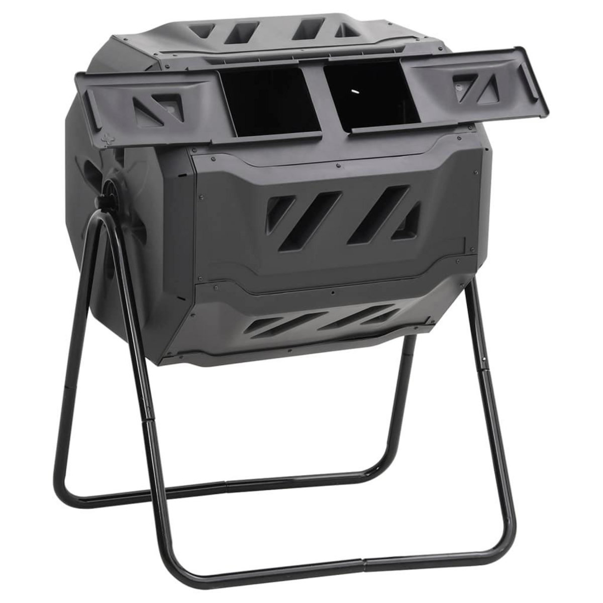 VIDAXL Bac a compost de jardin Noir 73x64x95 cm 160 L