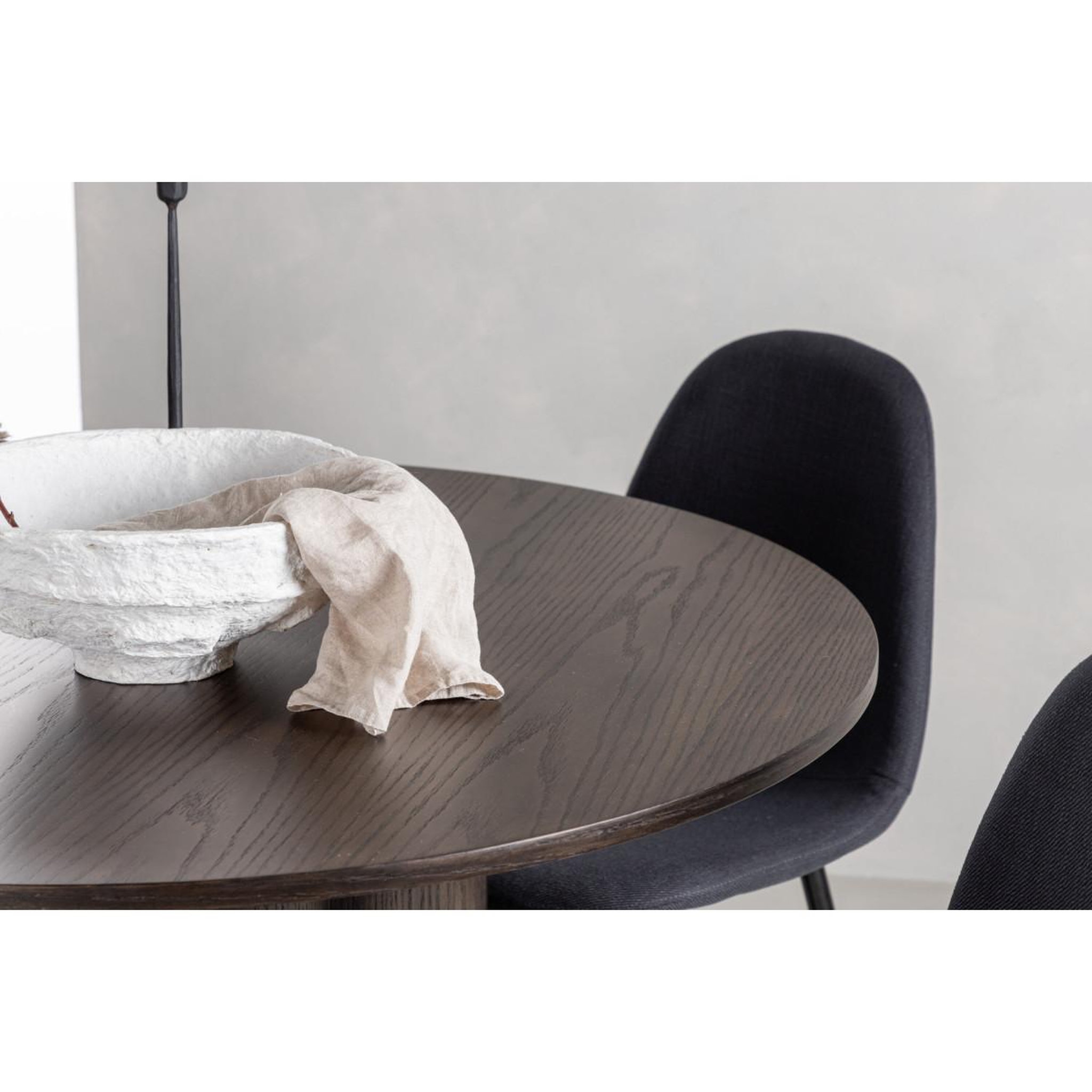 Voir la diapositive 5 : Paris Prix Ensemble table à manger & 4 chaises  olivia & polar  110cm moka & noir