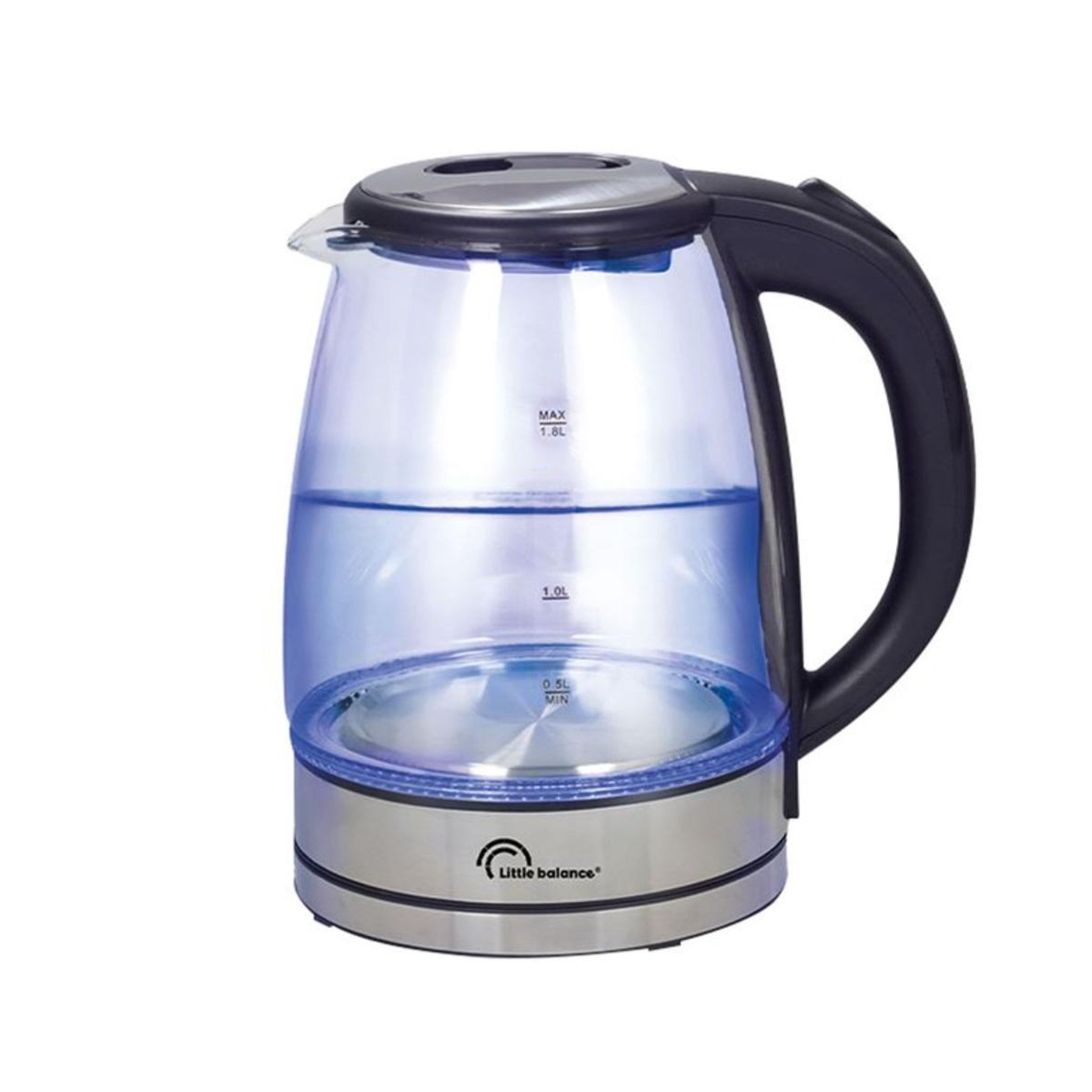 LITTLE BALANCE Bouilloire sans fil 1.7l 2000w transparent - 8520