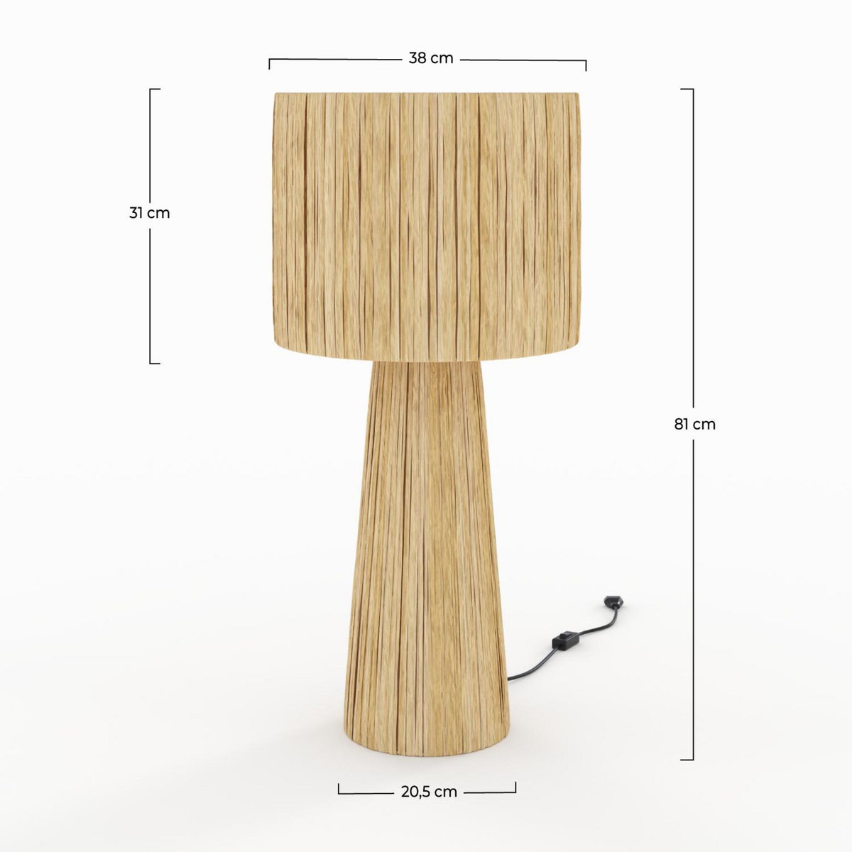 Rendez vous déco Grande lampe en feuille de palmier - Soléa