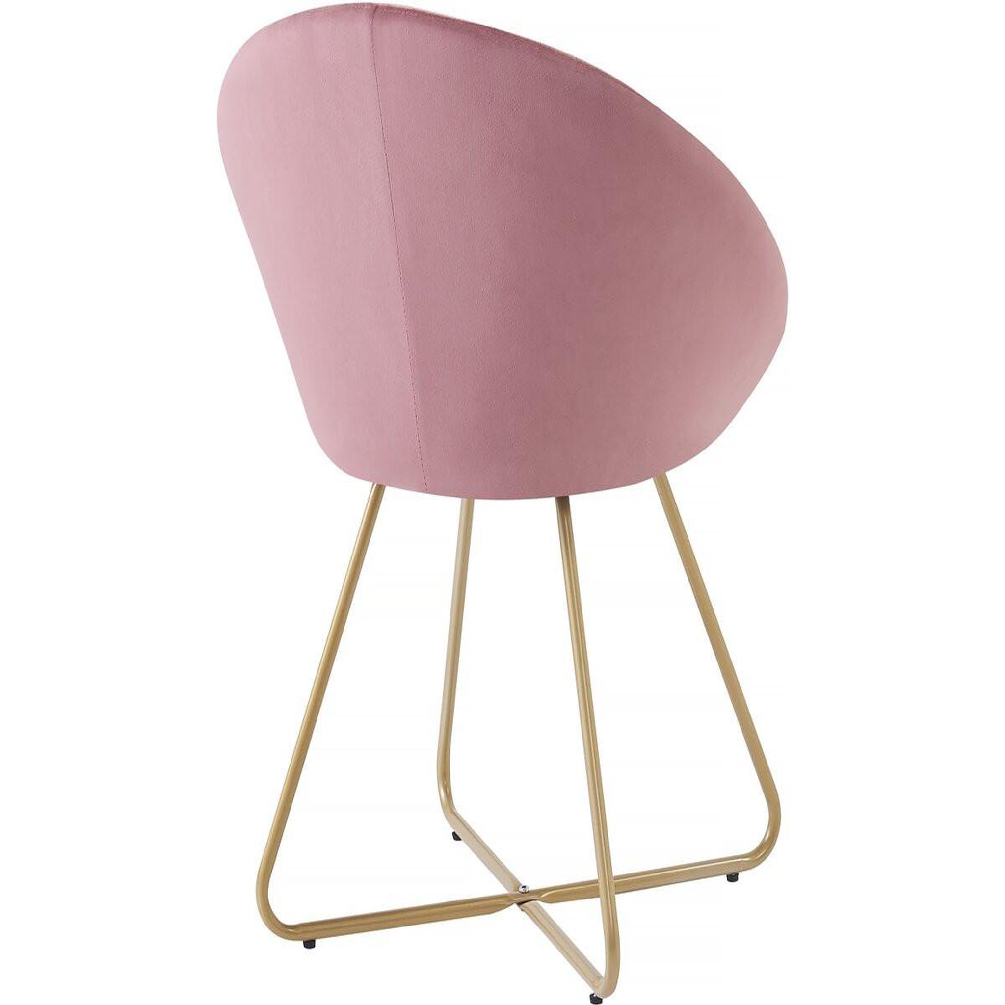 Voir la diapositive 4 : Habitat et Jardin Lot de 2 chaises de la salle a manger en velours  Rosalie  - Gris