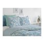 Voir la diapositive 4 : HOME LINGE PASSION Parure de couette HOME LINGE PASSION Tempete Florale - 3 Pcs - 240 x 260 - 100% Coton 57 Fils - Bleu