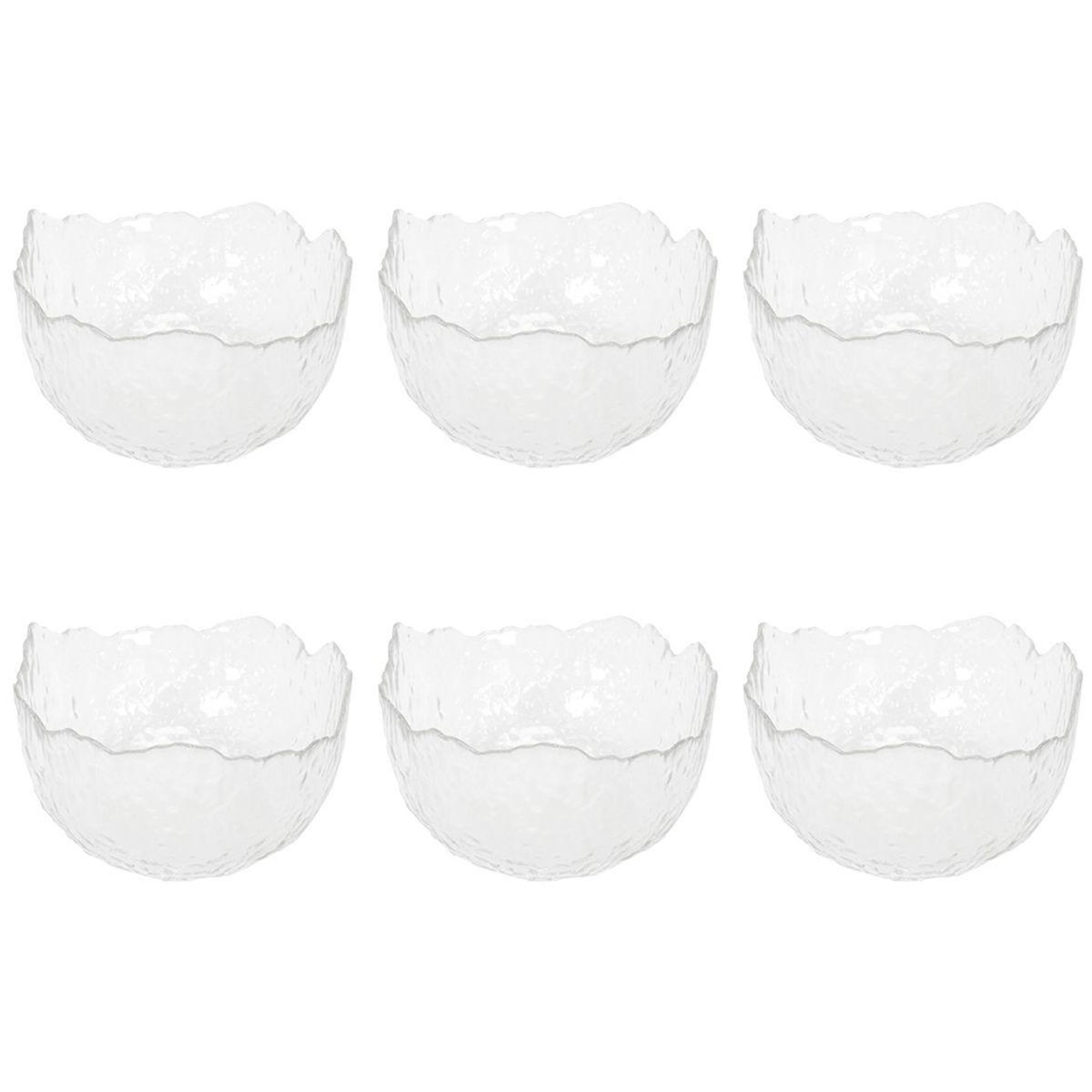 Paris Prix Lot de 6 Coupelles en Verre  Lua  70cl Transparent