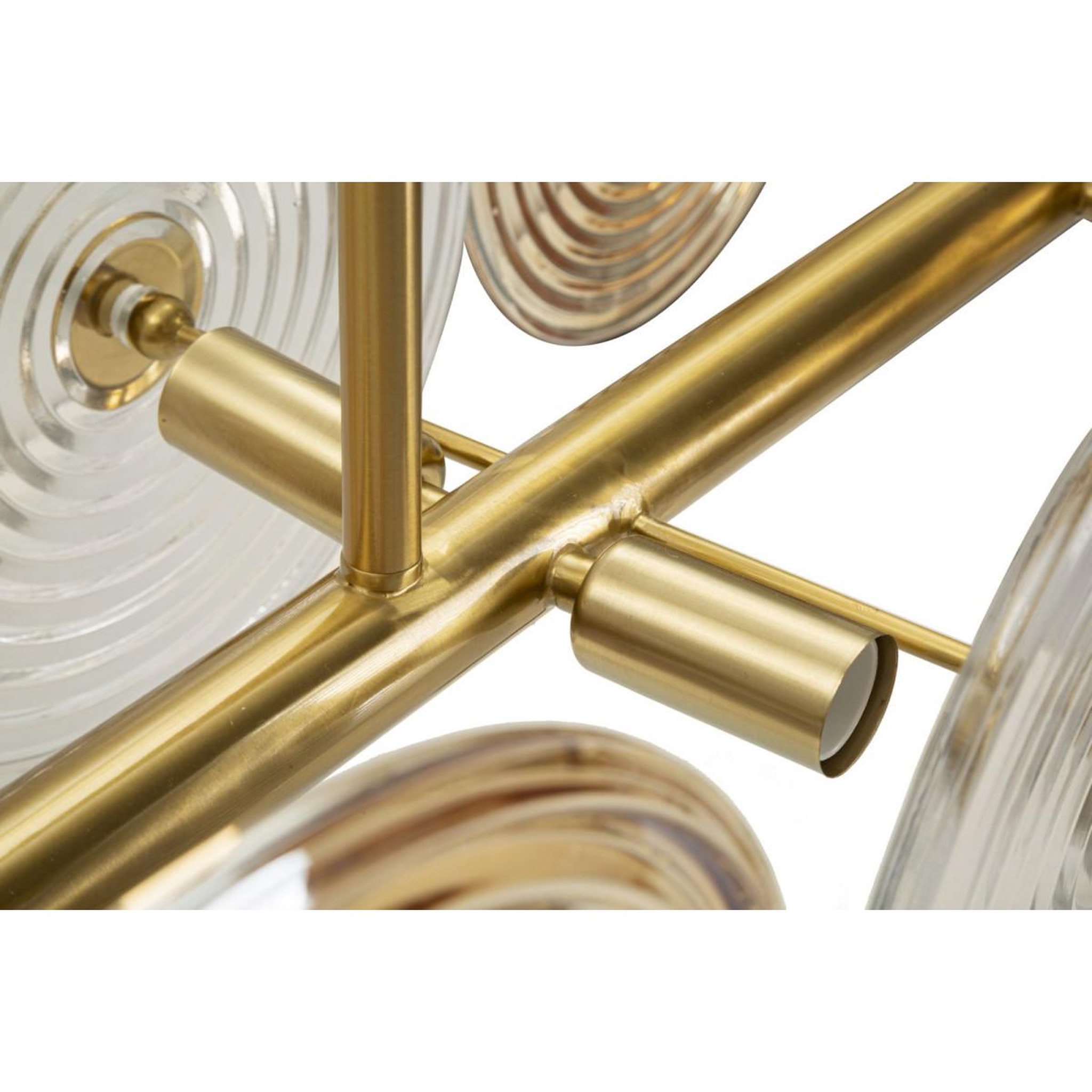 Voir la diapositive 4 : Paris Prix Suspension design en verre  venice  116cm or