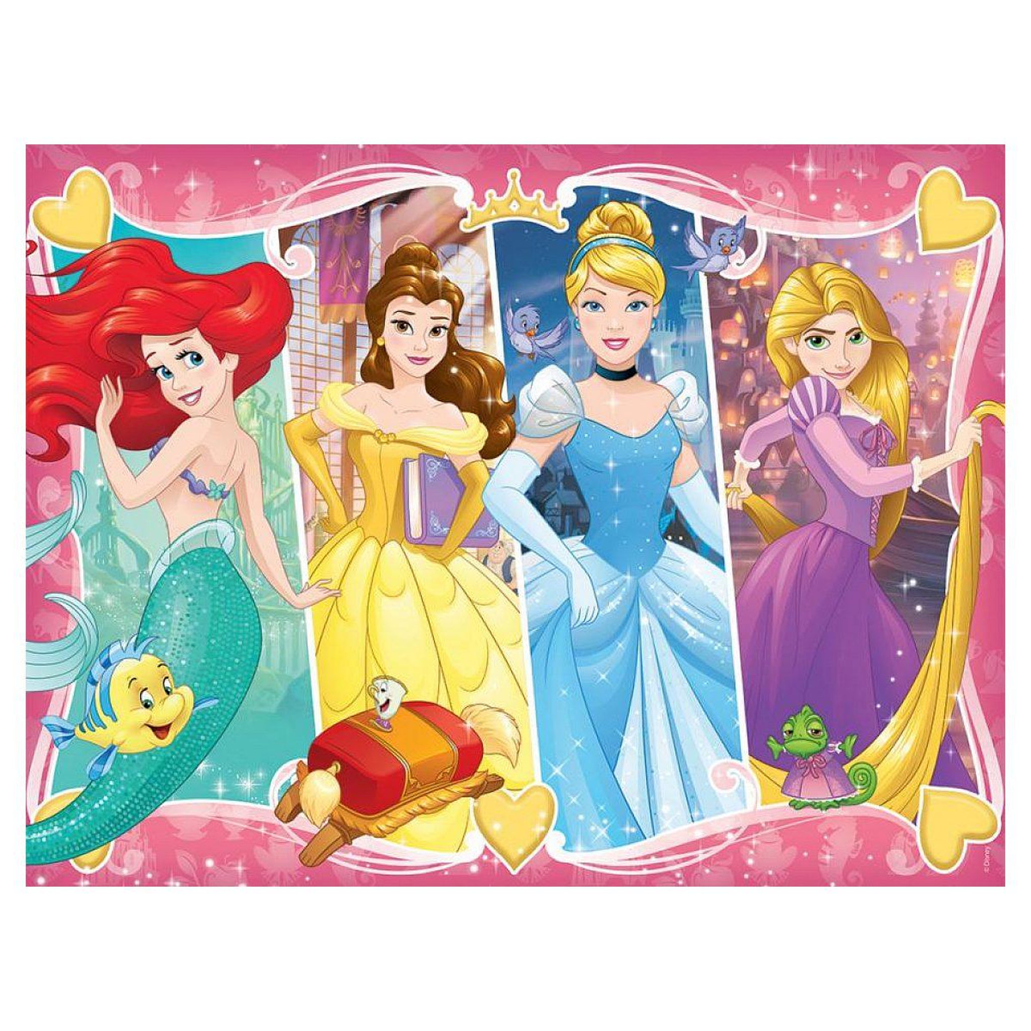 Voir la diapositive 2 : RAVENSBURGER Puzzle amies disney princesse 30p