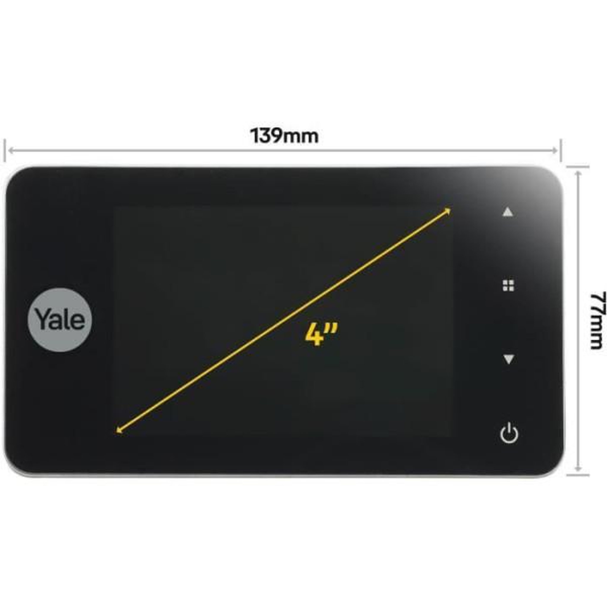 Voir la diapositive 4 : YALE Judas numérique - yale - ddv4500 - enregistreur - ecran lcd 4 - porte epaisseur 38-110mm - angle vision 105°