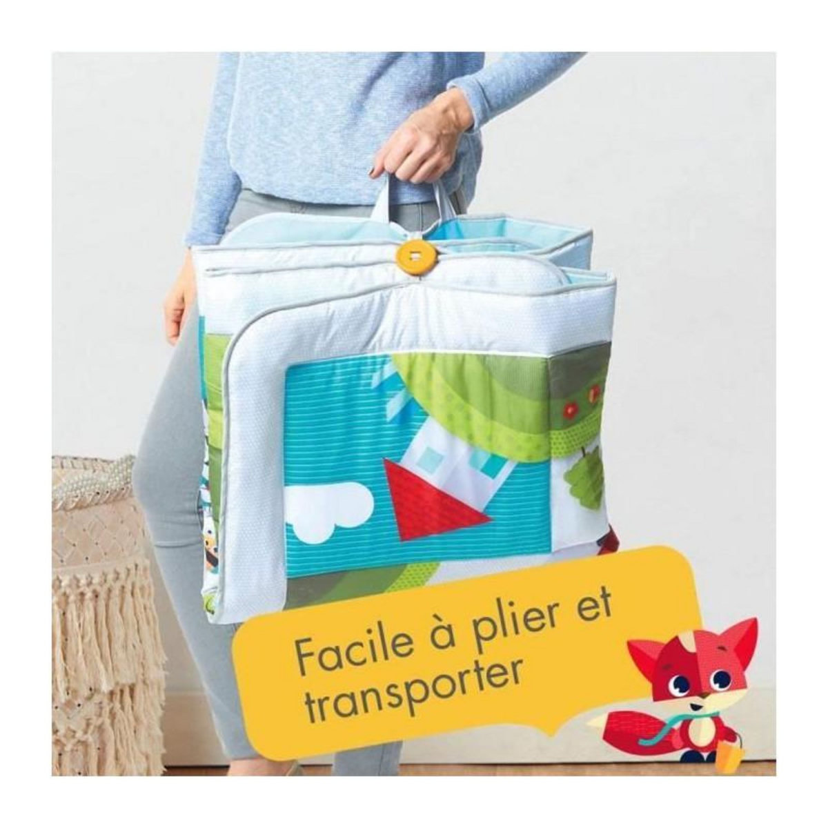 TINY LOVE TINY LOVE Tapis d'éveil Géant Pour Bébé, Des la naissance, Collection Dans la Prairie, 150 x 100 cm