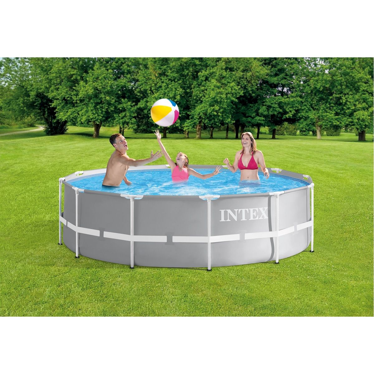 INTEX Piscine tubulaire ronde - 366x99cm - PRISM