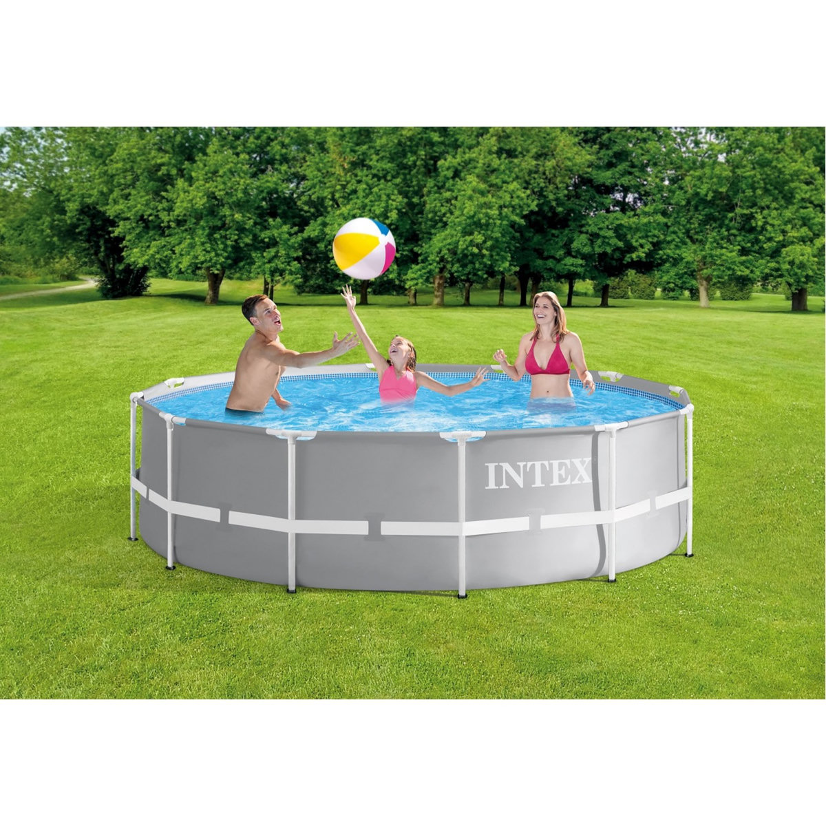 INTEX Piscine tubulaire ronde - 366x99cm - PRISM