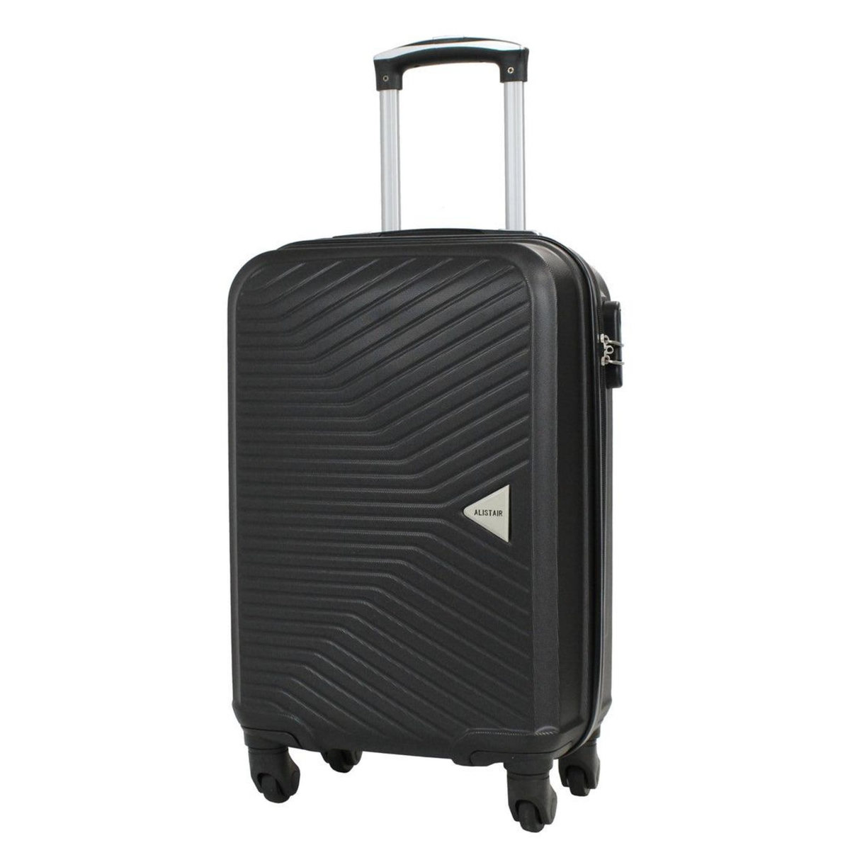 Alistair Valise cabine Alistair - Collection Iron - 4 roues - ABS ultra résistant - Noir