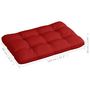 Voir la diapositive 6 : VIDAXL Coussins de canape palette lot de 7 Rouge