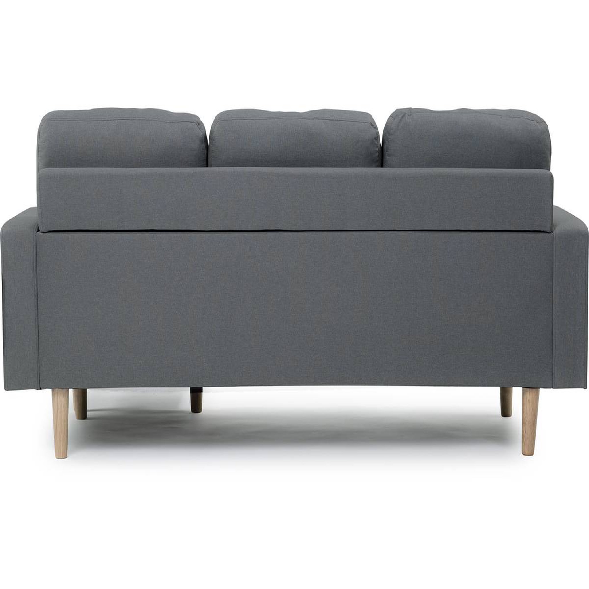 Voir la diapositive 4 : Habitat et Jardin Canapé d'angle réversible en tissu  Gabby  - 3 places - Gris