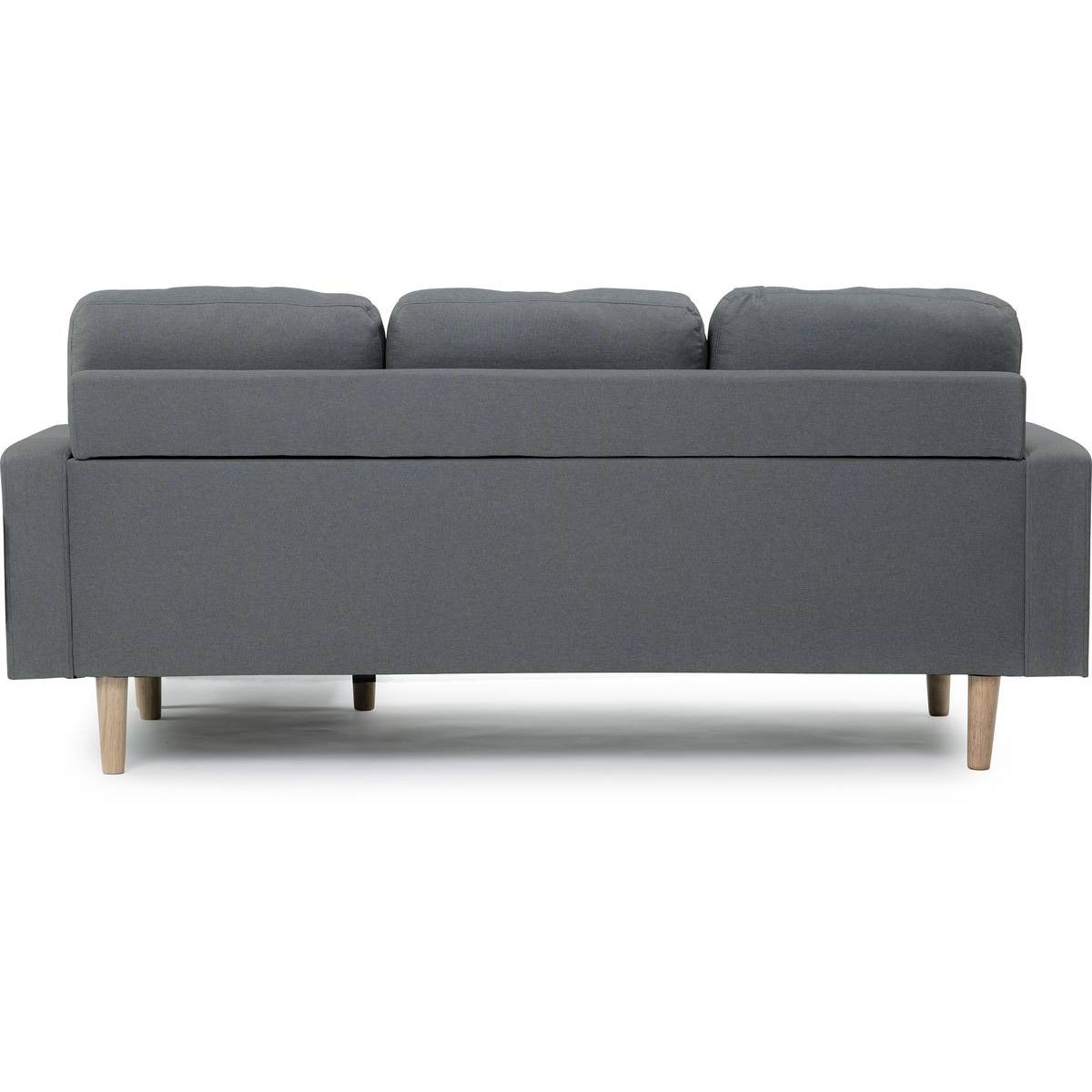 Habitat et Jardin Canapé d'angle réversible en tissu  Gabby  - 3 places - Gris