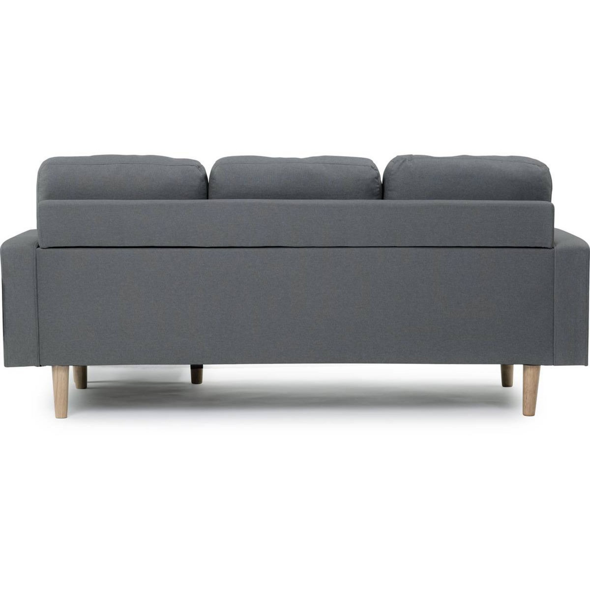 Habitat et Jardin Canapé d'angle réversible en tissu  Gabby  - 3 places - Gris