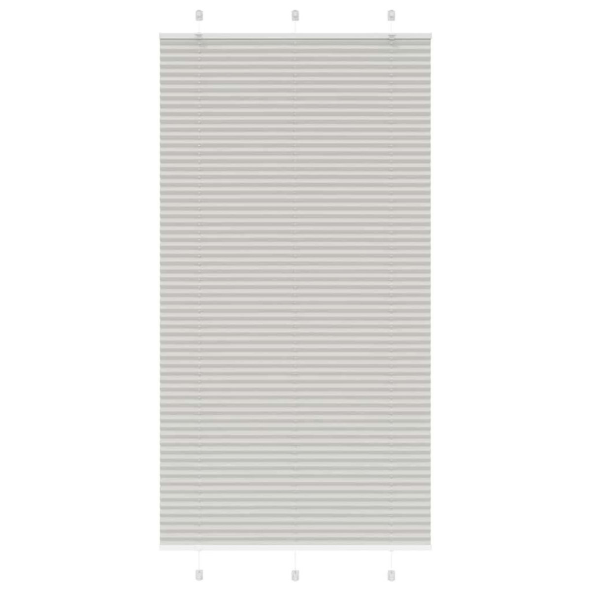 VIDAXL Store plisse gris clair 110x200cm largeur du tissu 109,4cm