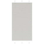 VIDAXL Store plisse gris clair 110x200cm largeur du tissu 109,4cm