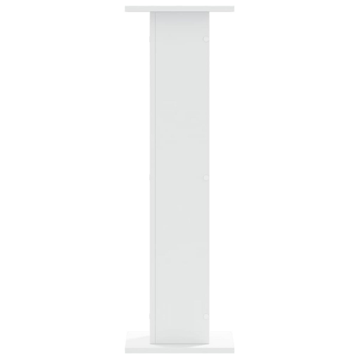 VIDAXL Supports pour plantes 2 pcs blanc 30x30x95 cm bois d'ingenierie