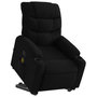 Voir la diapositive 3 : VIDAXL Fauteuil inclinable de massage electrique Noir Tissu