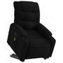Voir la diapositive 3 : VIDAXL Fauteuil inclinable de massage electrique Noir Tissu