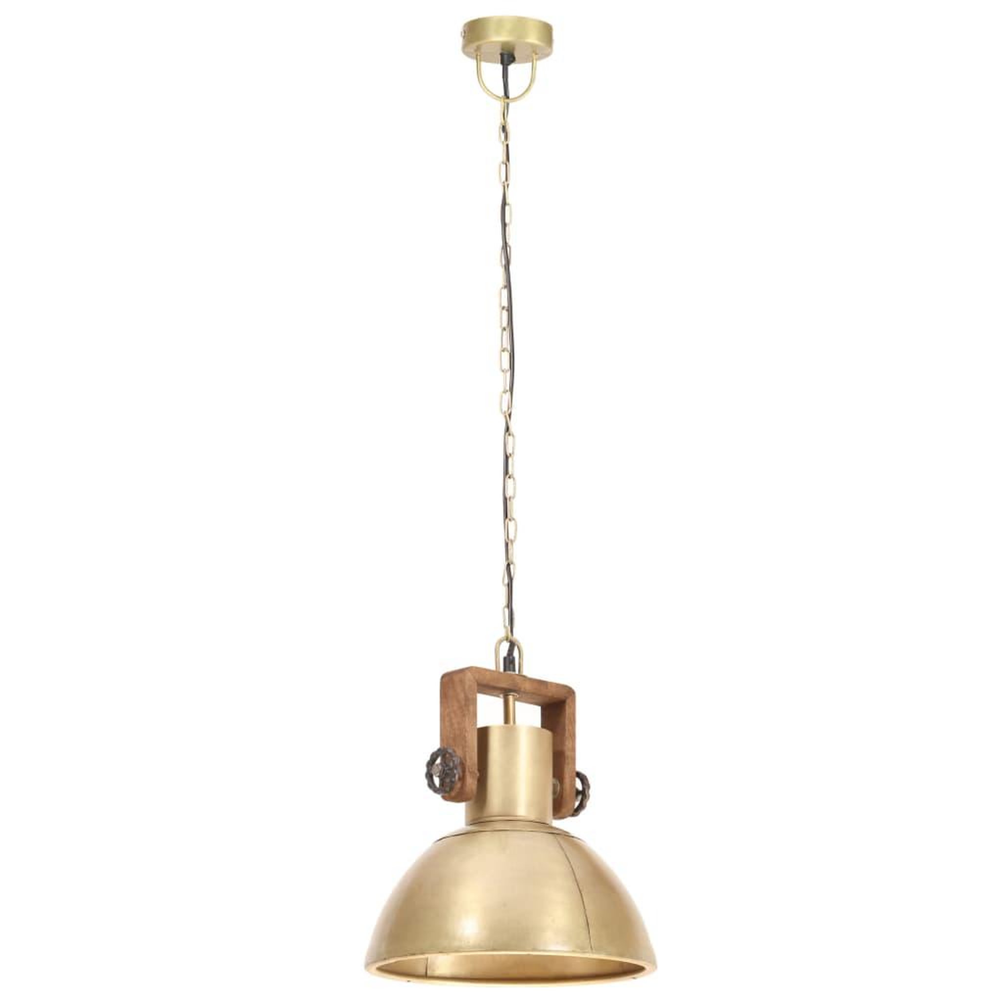 Voir la diapositive 4 : VIDAXL Lampe suspendue industrielle 25 W Laiton Rond 30 cm E27