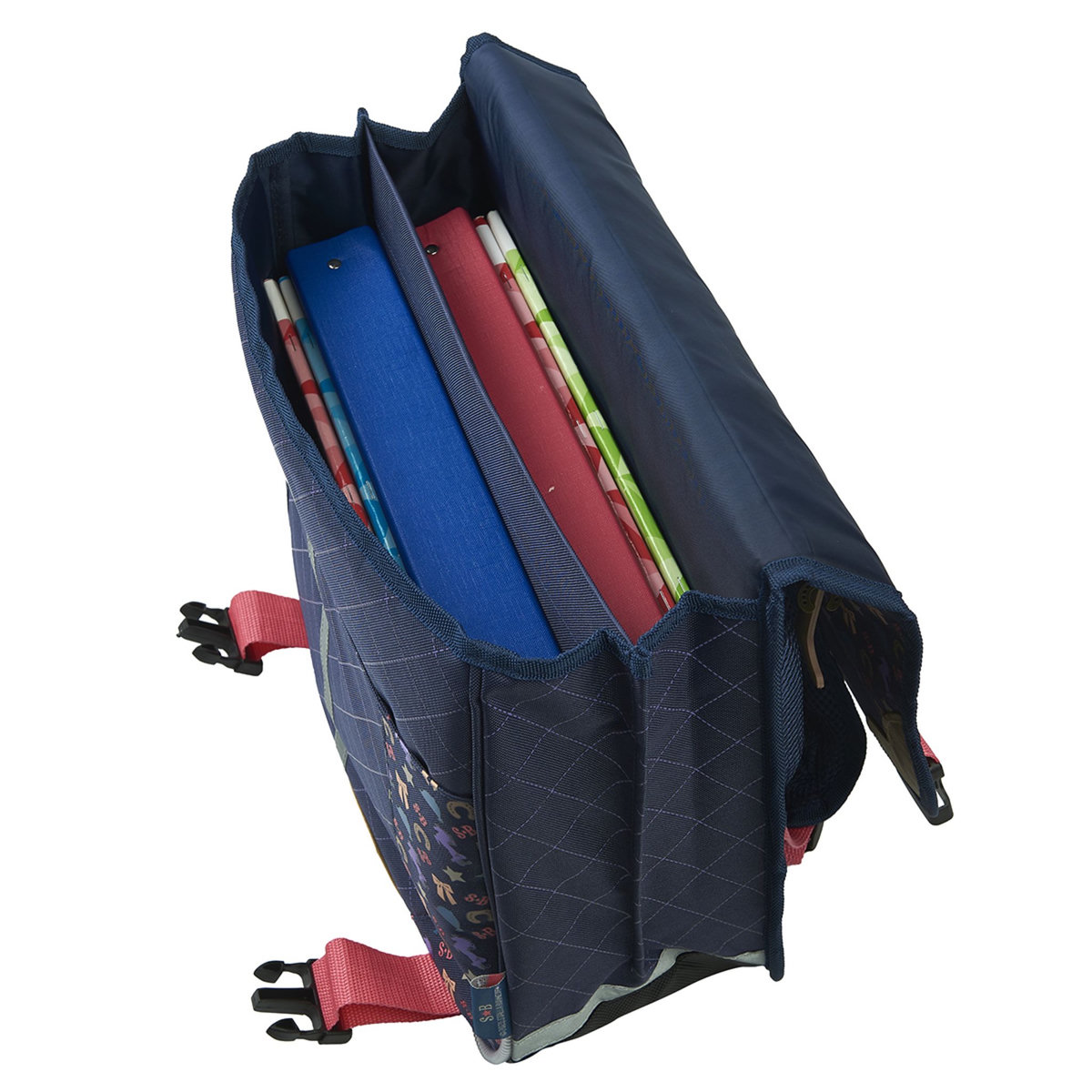 Stalla Bianca Cartable 38 cm CP/CE1/CE2 bleu cheval