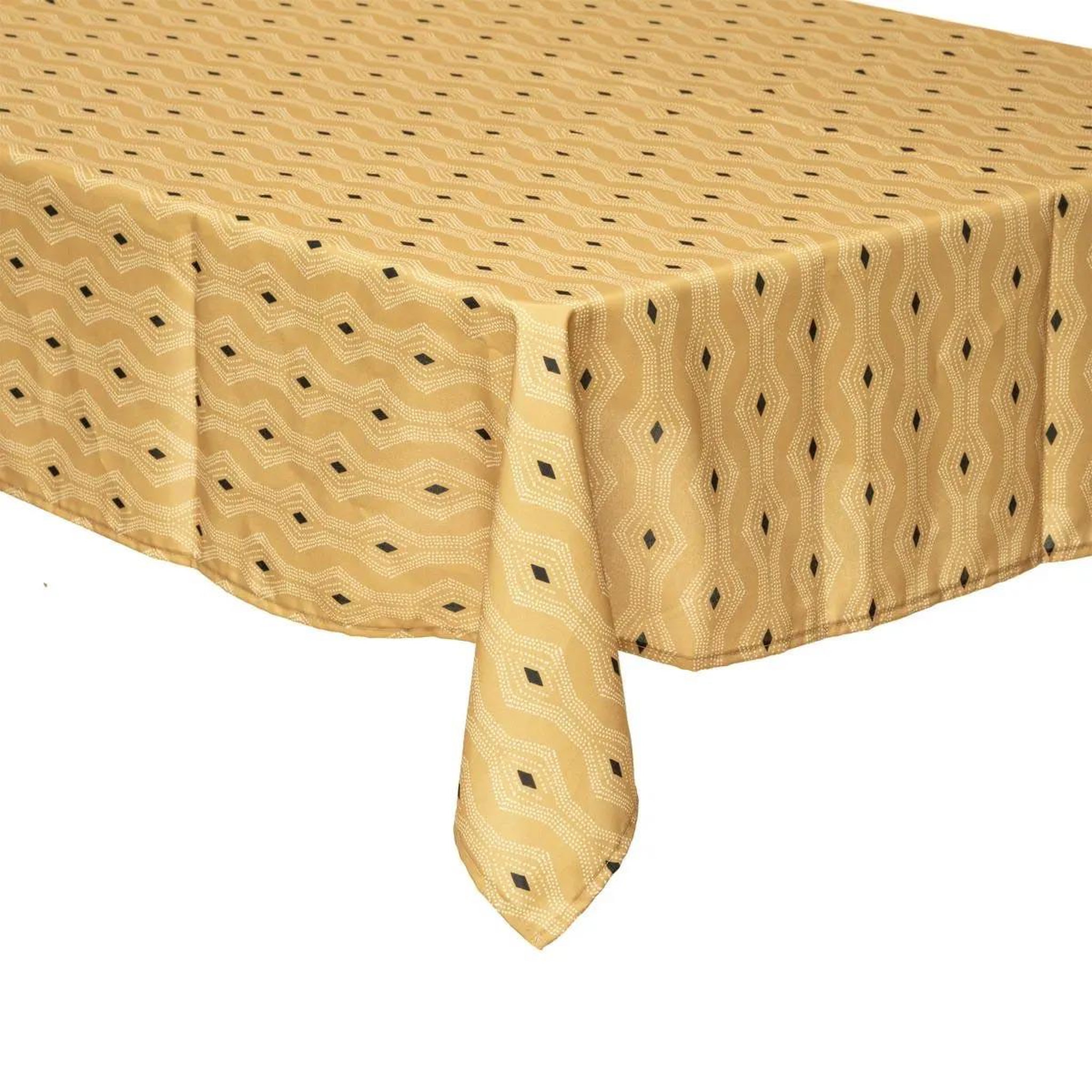 ATMOSPHERA Nappe antitache à motifs  quinta  140x240cm jaune