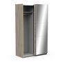 Voir la diapositive 7 : Armoire 2 portes coulissantes 1 miroir L120 cm THIBAULT