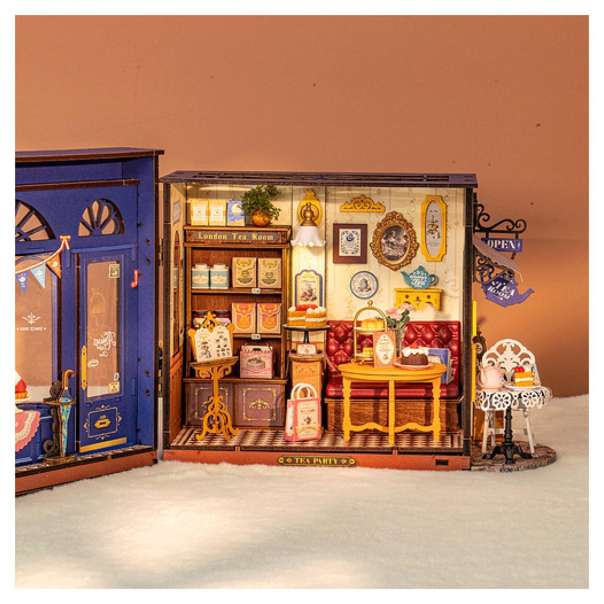 Voir la diapositive 5 : ROBOTIME Maquette Salon de the Leisure Time - Miniaturisme