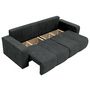 Voir la diapositive 3 : BEST MOBILIER Nicole - canapé droit 4 places convertible avec coffre en tissu