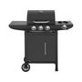 Voir la diapositive 1 : Habitat et Jardin Barbecue gaz  Feria 4  - 4 brûleurs dont 1 latéral - 11.5 kw - Noir