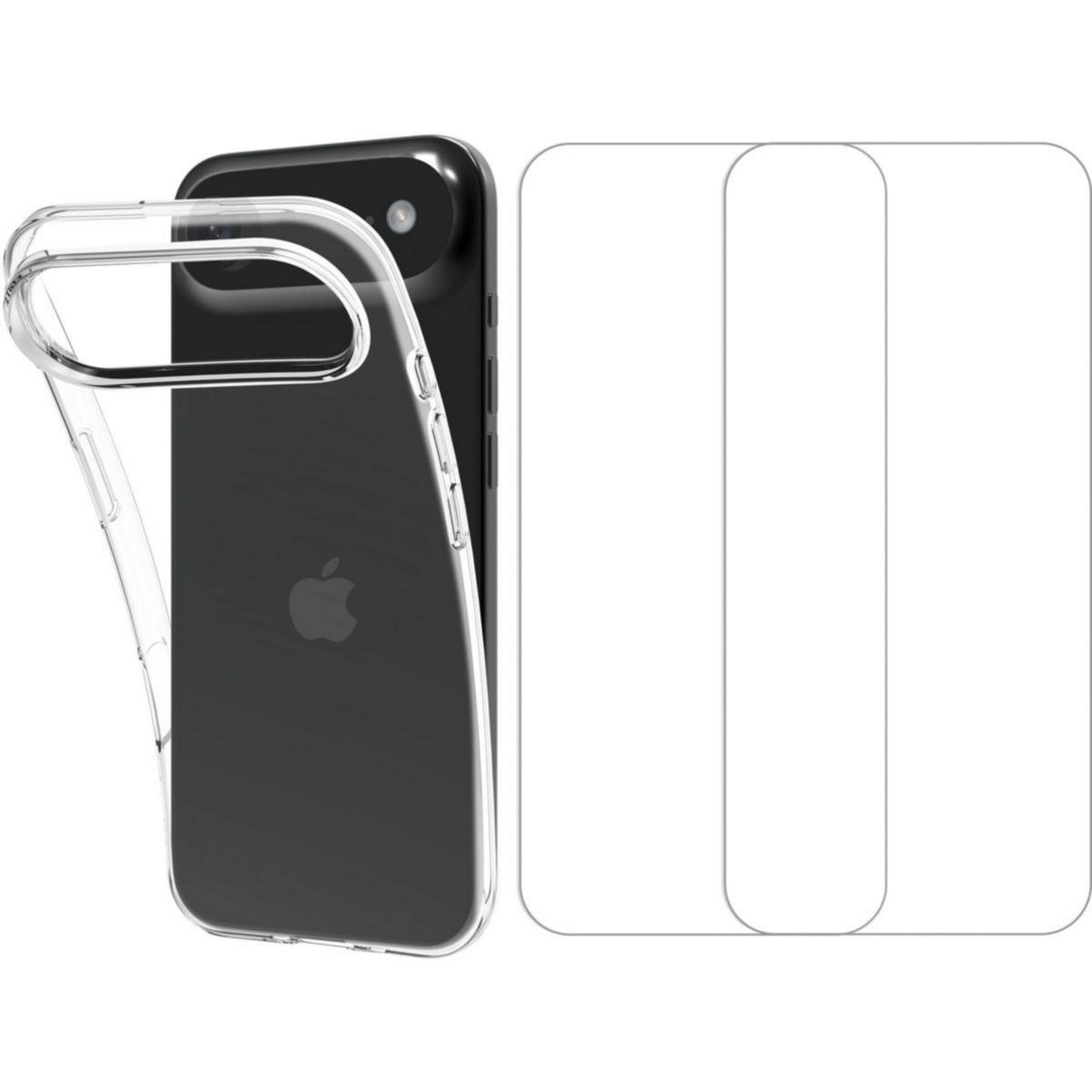 ESSENTIEL B Pack iPhone Air coque + verre trempé X2