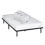 OLYMPE LITERIE OLYMPE LITERIE | Pack Prêt à dormir KLO | Matelas Mousse Haute Densité + Sommier + Accessoires. Coloris disponibles : Blanc