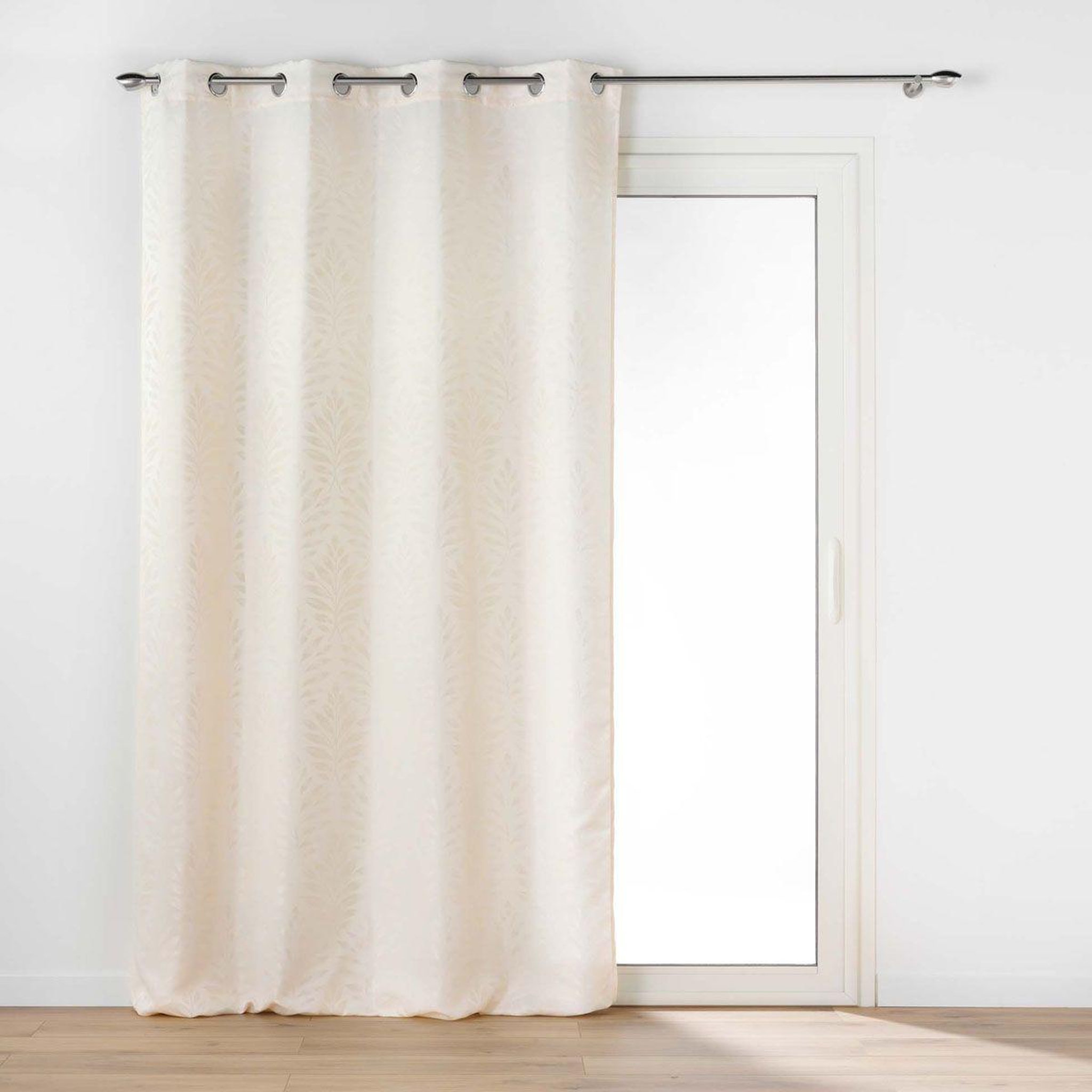 Douceur d'Intérieur Rideau à œillets jacquard  galilea  140x260cm naturel