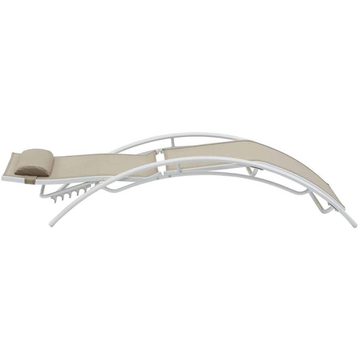 Habitat et Jardin Bain de soleil en aluminium  Beauty  - Phoenix - Beige - Lot de 2