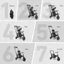 SMARTRIKE Tricycle pliable évolutif 7en1 - SmarTfold 600S Gris