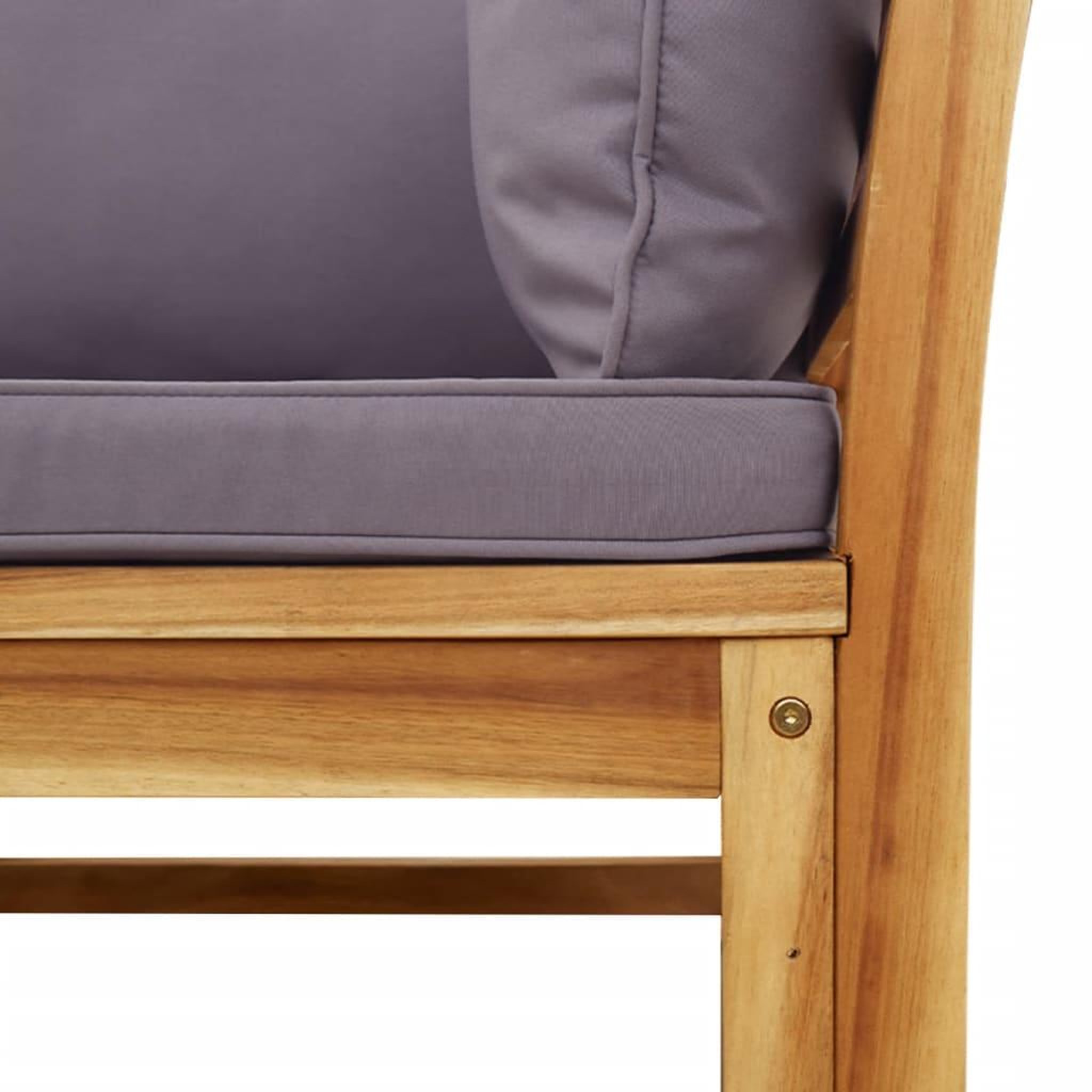 Voir la diapositive 4 : VIDAXL Canape de jardin avec coussins 2 places bois massif d'acacia