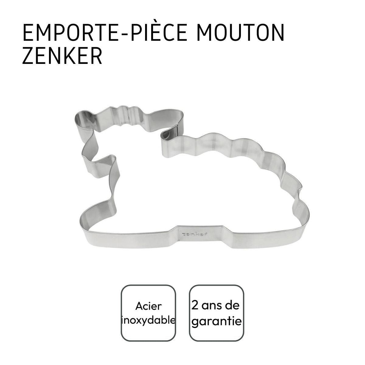ZENKER Emporte-pièce agneau pour dessert de pâques Zenker Pâques